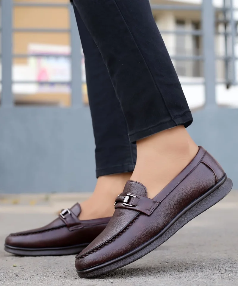 Bacca Bucci Maroon LISBON Dress Loafer Moccasins Driving Shoes for Men | Best Price UAE